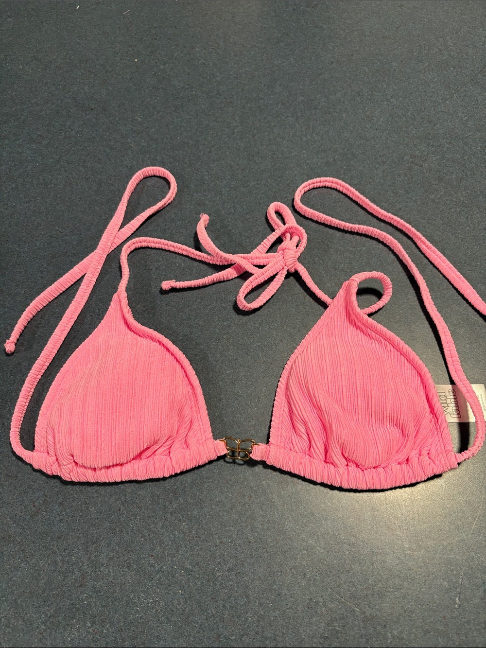 wild fable Pink Triangle Bikini Top
